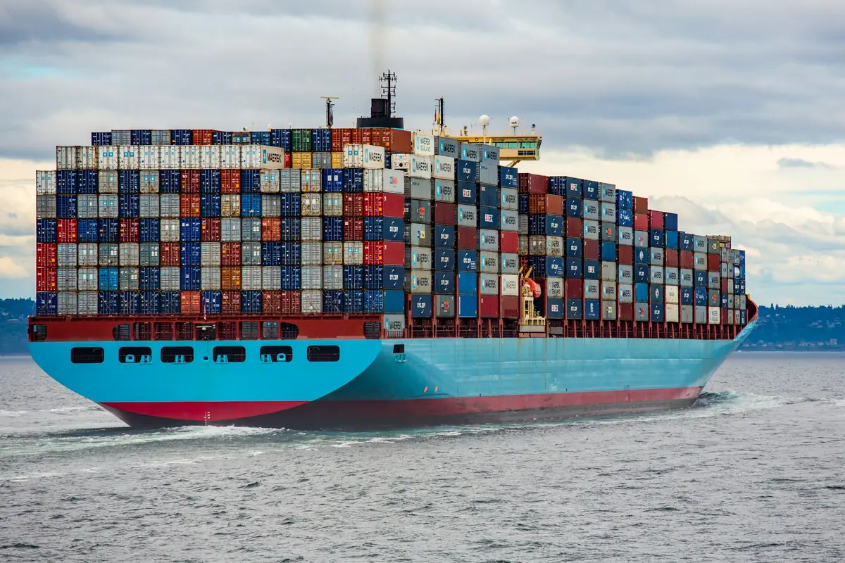 Container ship carrying stock to overseas buyers